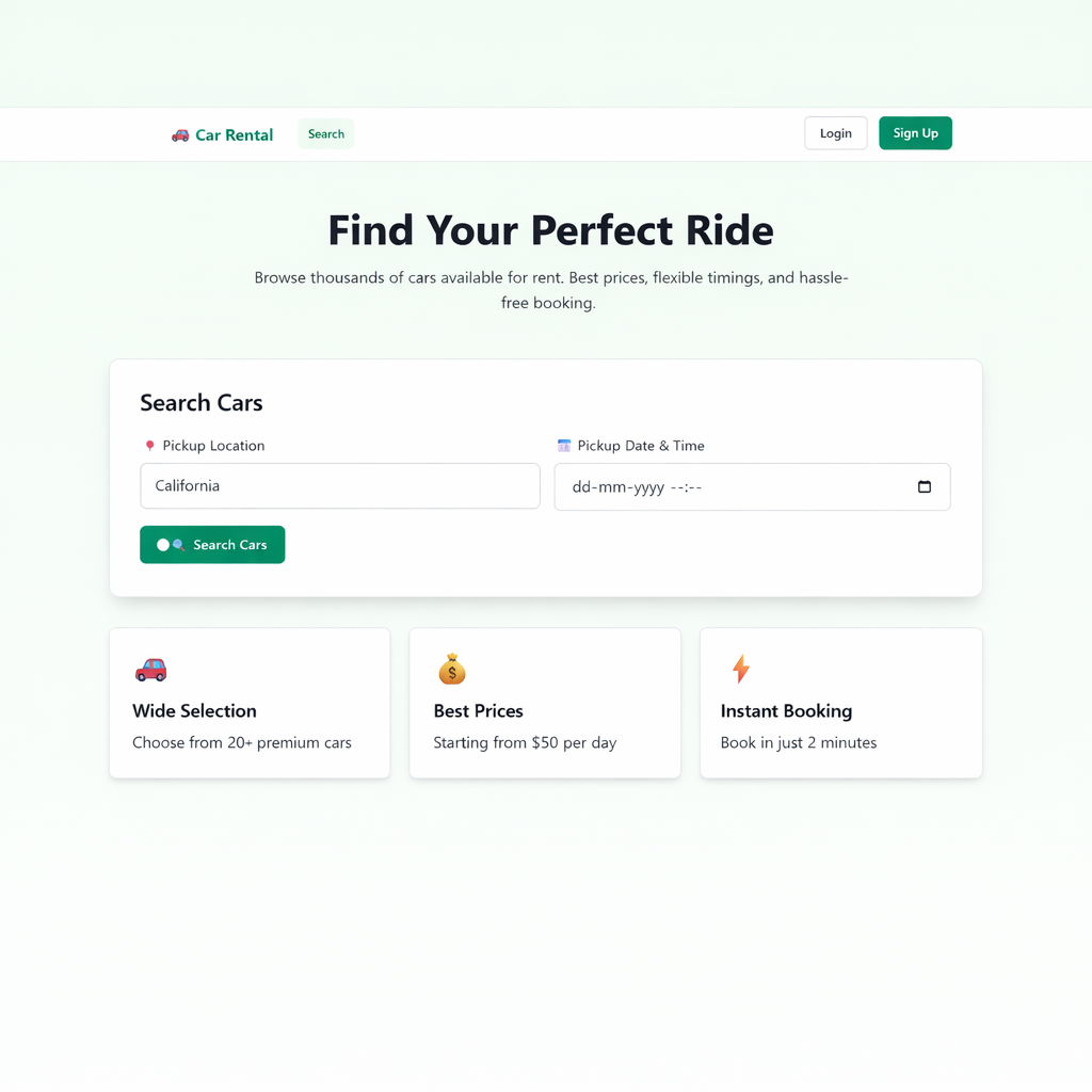 Car Rental Application preview